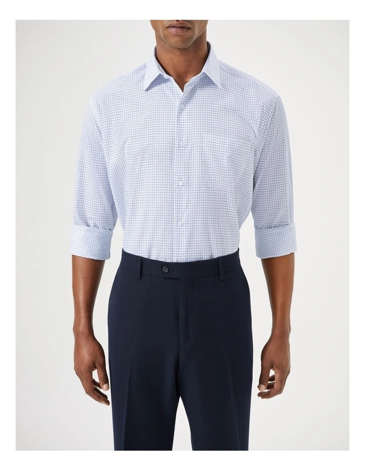 Large Check Shirt in Navy image 1