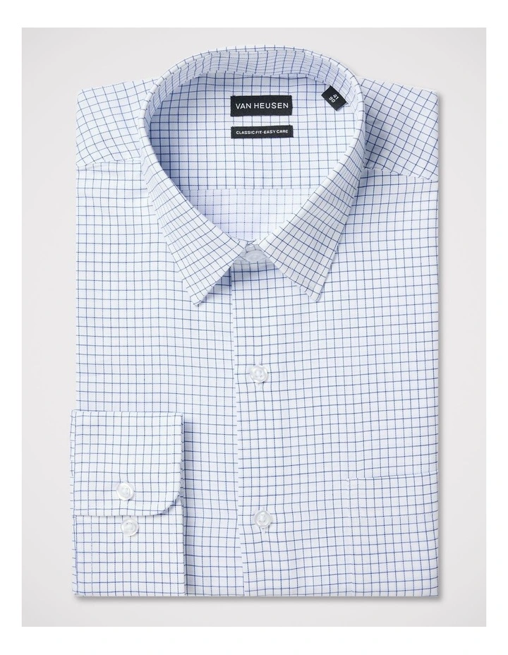 Large Check Shirt in Navy image 3