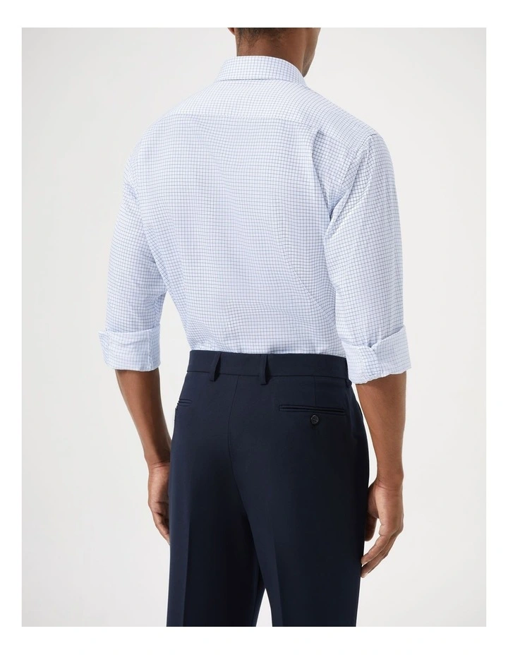 Large Check Shirt in Navy image 4
