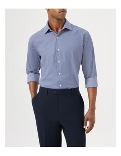 Gingham Check Shirt in Navy