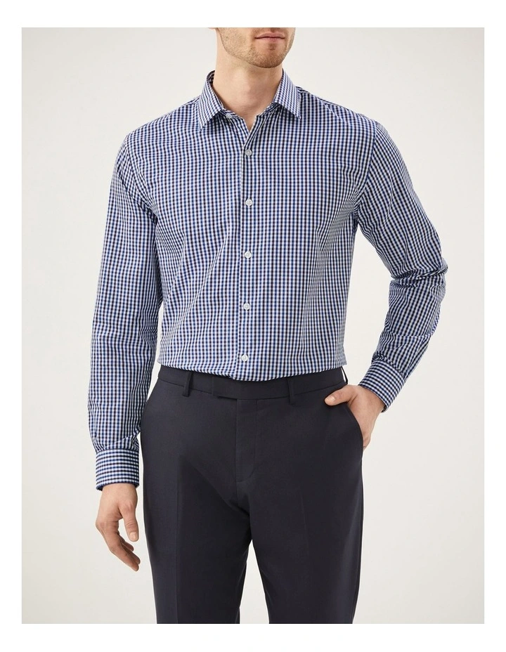 Gingham Check Shirt in Blue image 1