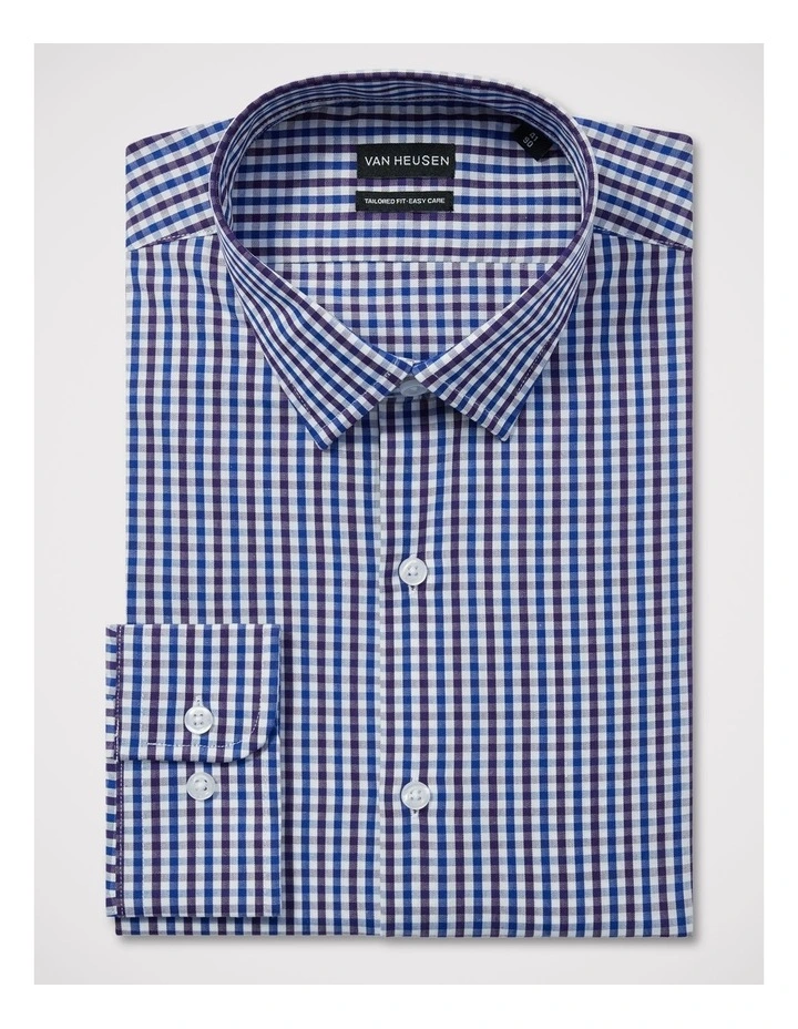 Gingham Check Shirt in Blue image 3