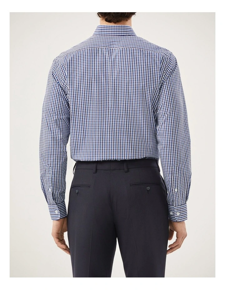 Gingham Check Shirt in Blue image 4