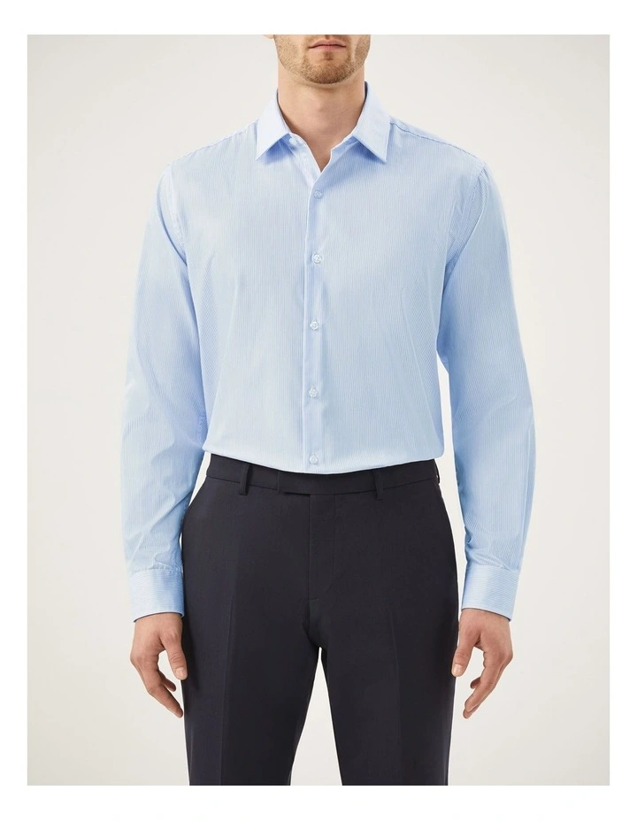Mini Stripe Shirt in Blue image 1