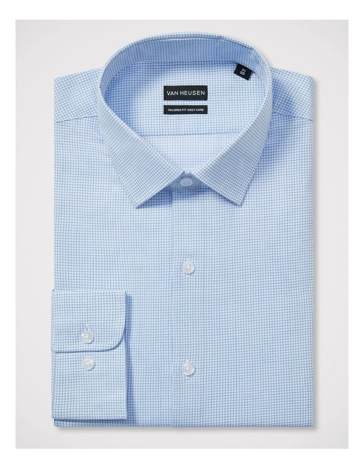 Mini Check Shirt in Blue image 3