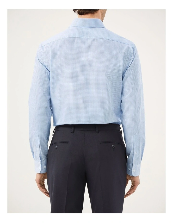 Mini Check Shirt in Blue image 4