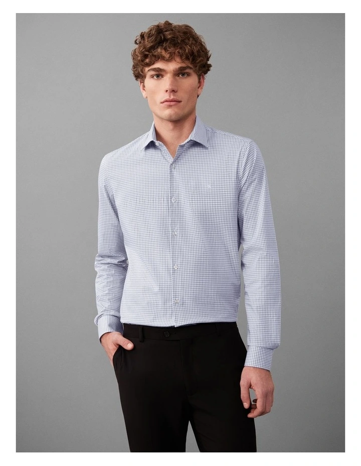Poplin Dress Shirt in Blue image 1