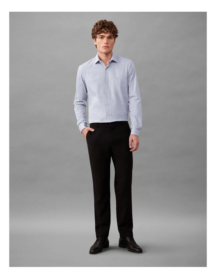 Poplin Dress Shirt in Blue image 2