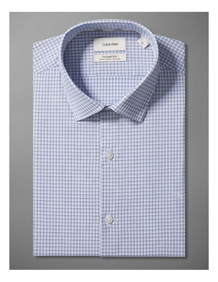 Poplin Dress Shirt in Blue image 5