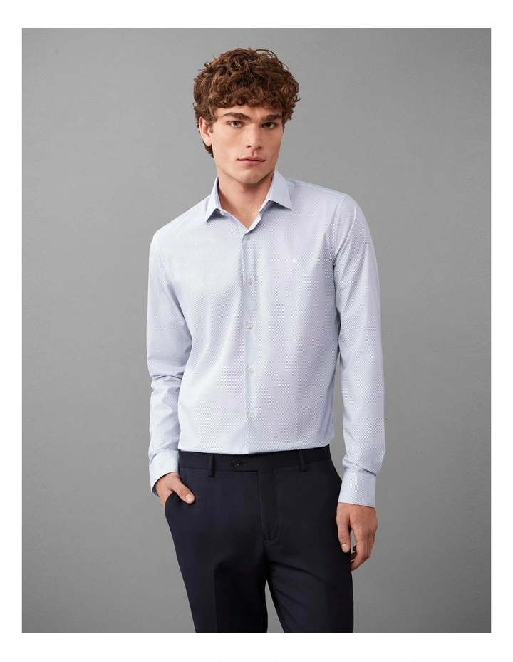 Poplin Dress Shirt in White image 1