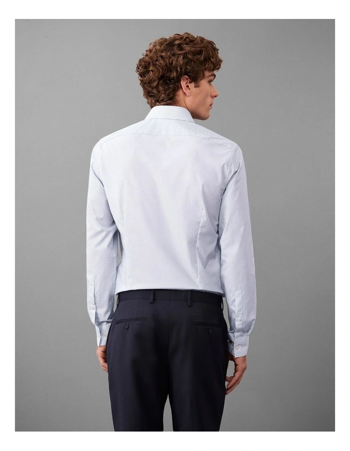 Poplin Dress Shirt in White image 4