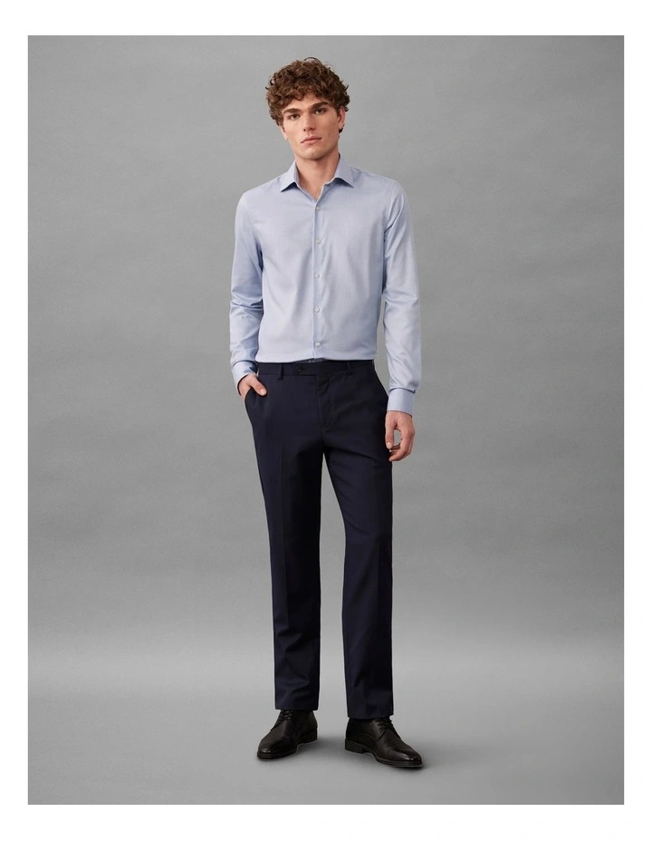 Twill Dress Shirt in Blue image 2