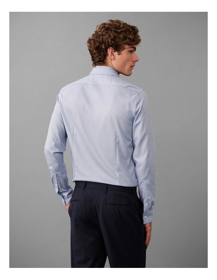 Twill Dress Shirt in Blue image 4