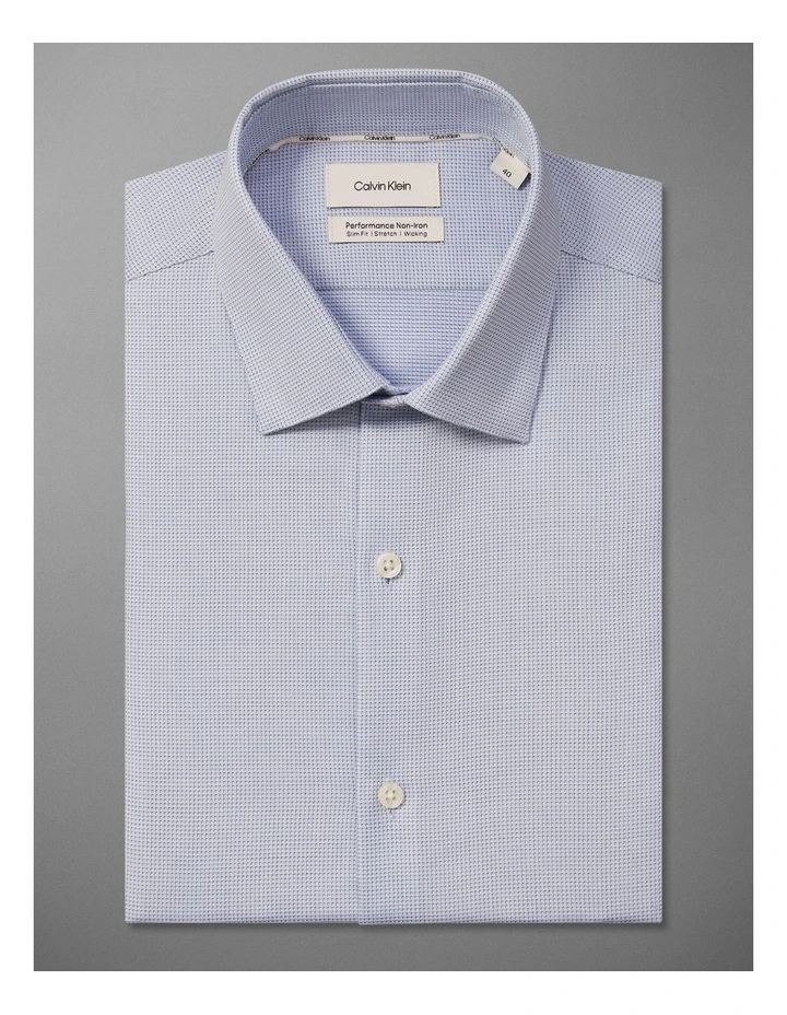 Twill Dress Shirt in Blue image 5