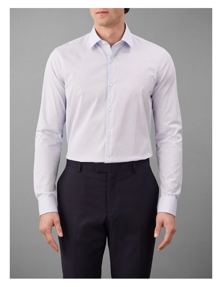 Poplin Dress Shirt in Blue image 1