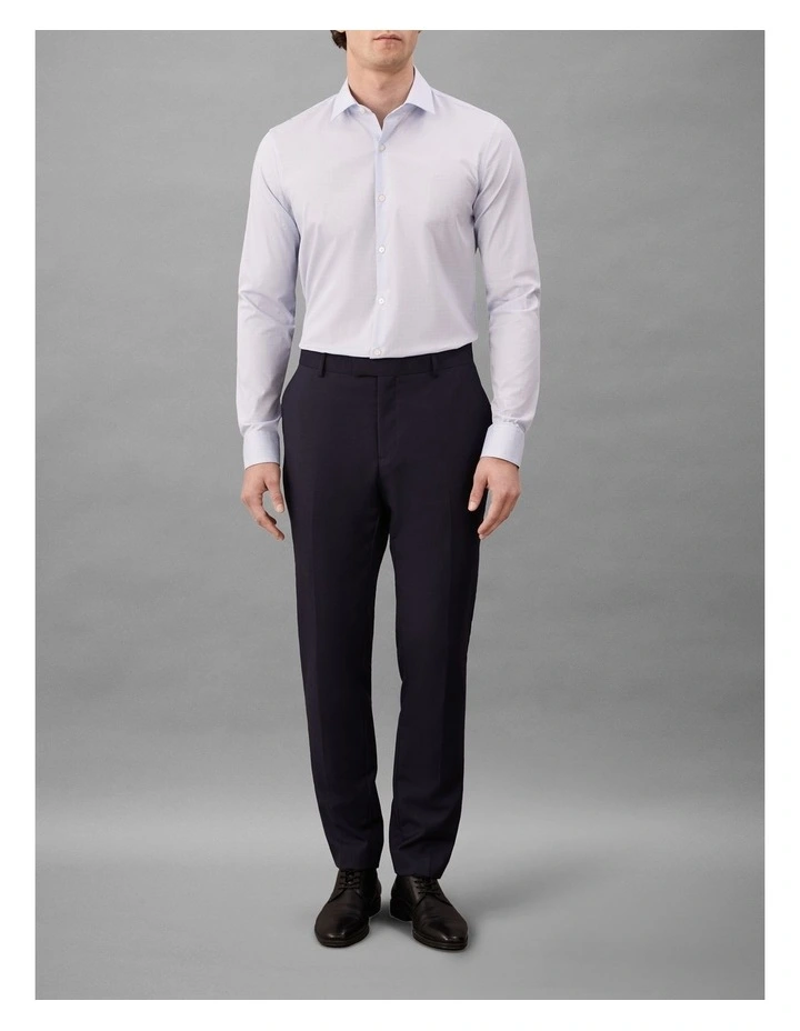 Poplin Dress Shirt in Blue image 2