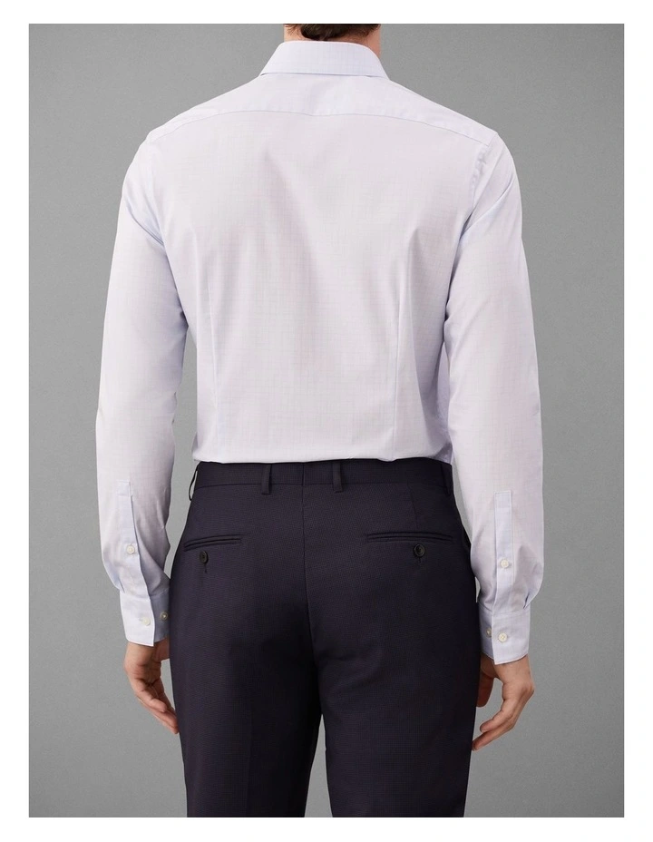 Poplin Dress Shirt in Blue image 4