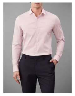 Poplin Dress Shirt in Pink