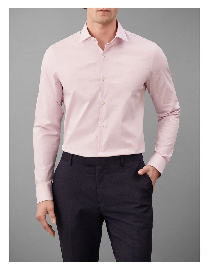 Poplin Dress Shirt in Pink image 1