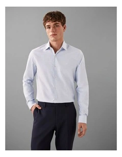 Poplin Dress Shirt in Blue