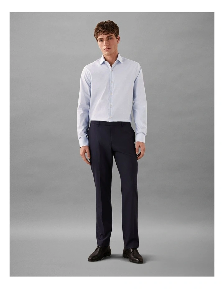 Poplin Dress Shirt in Blue image 2