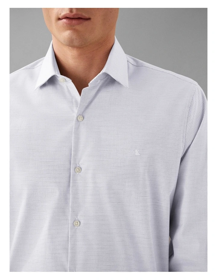 Poplin Dress Shirt in Blue image 3