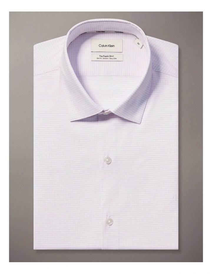 Poplin Dress Shirt in Pink image 5