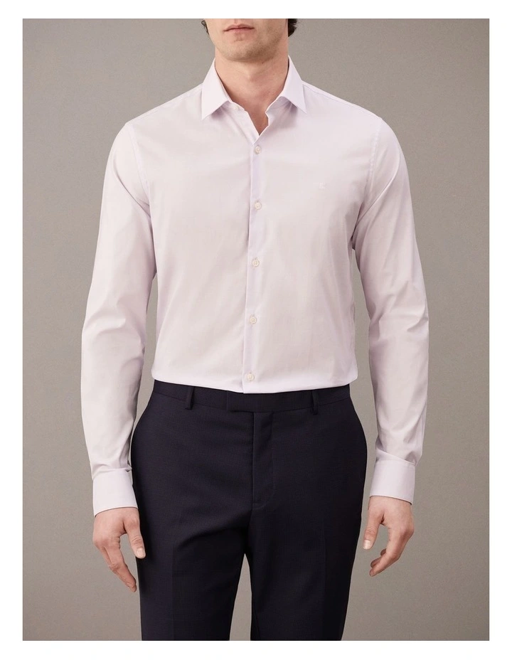 Poplin Dress Shirt in Lilac image 1