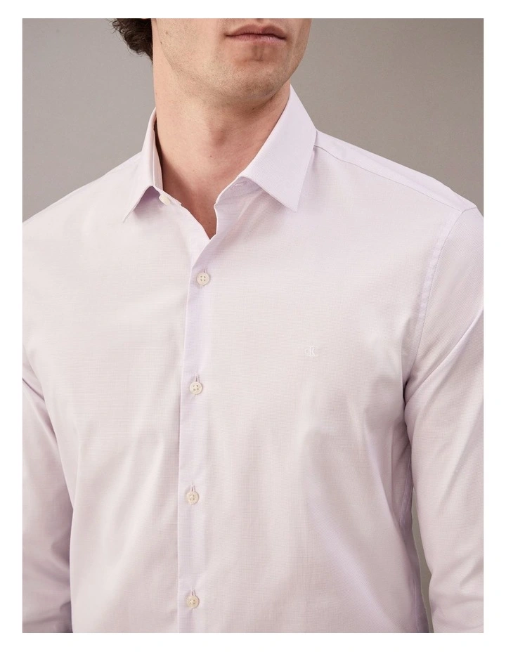 Poplin Dress Shirt in Lilac image 3