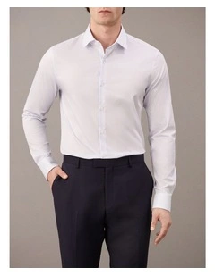 Poplin Dress Shirt in Blue