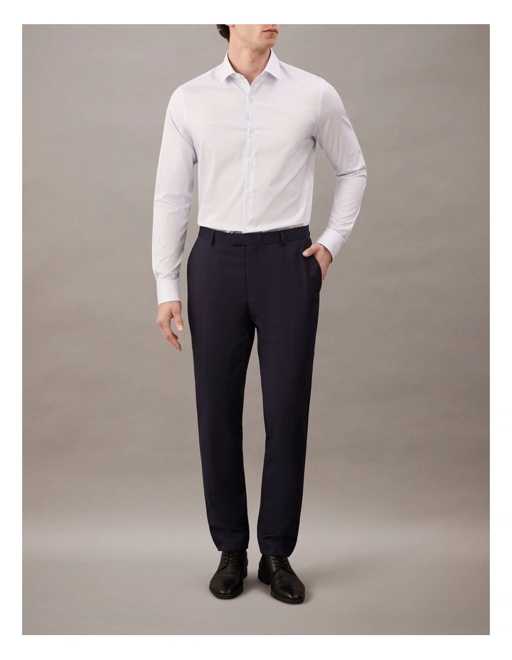 Poplin Dress Shirt in Blue image 2