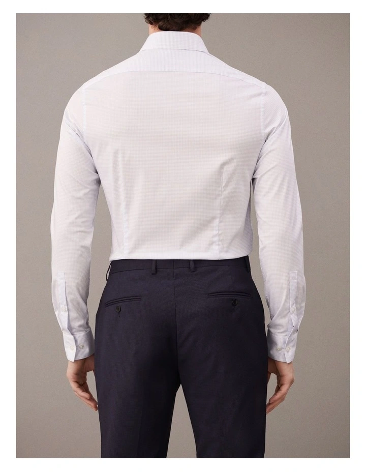 Poplin Dress Shirt in Blue image 4