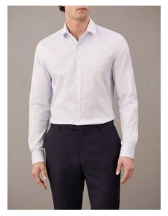 Poplin Dress Shirt in Blue