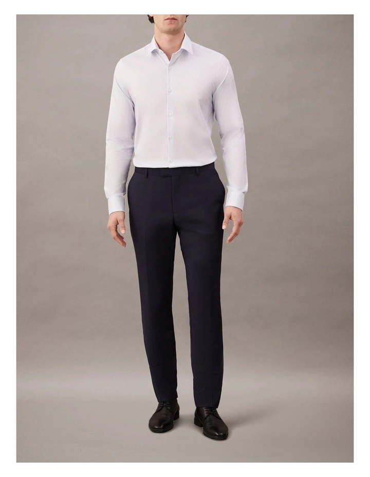 Poplin Dress Shirt in Blue image 2