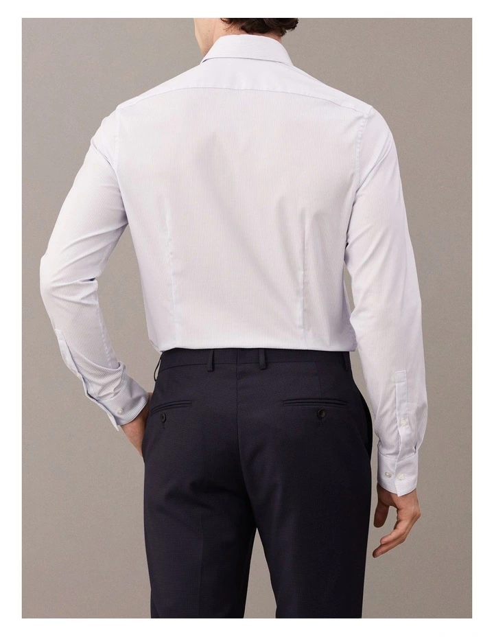 Poplin Dress Shirt in Blue image 4