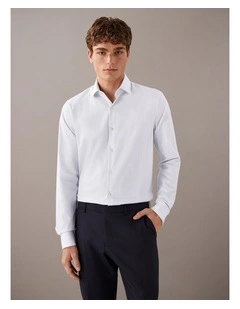 Poplin Dress Shirt in Blue