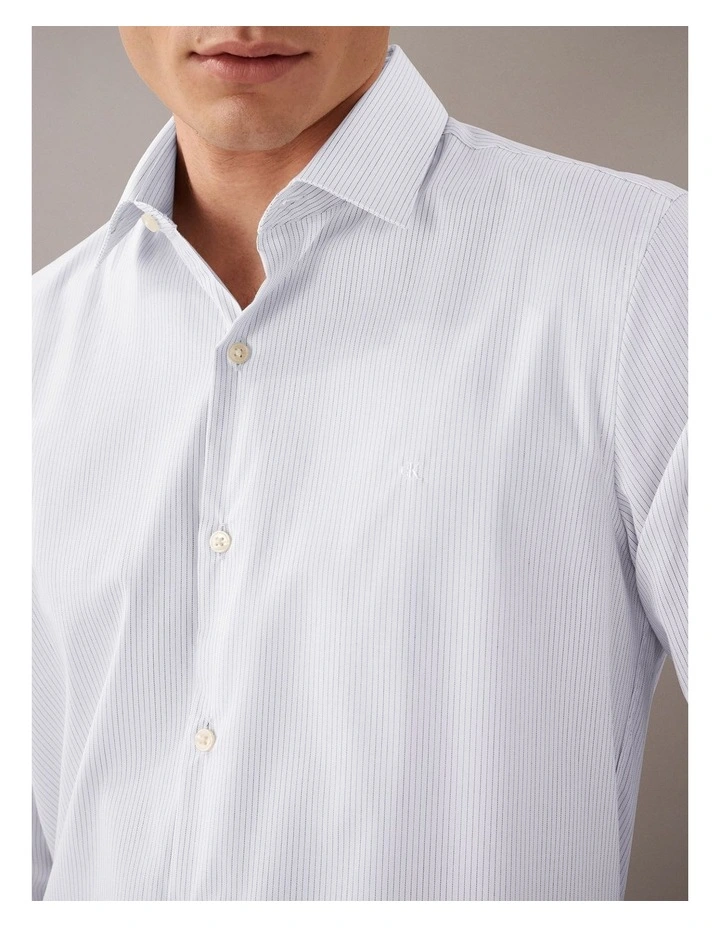 Poplin Dress Shirt in Blue image 3