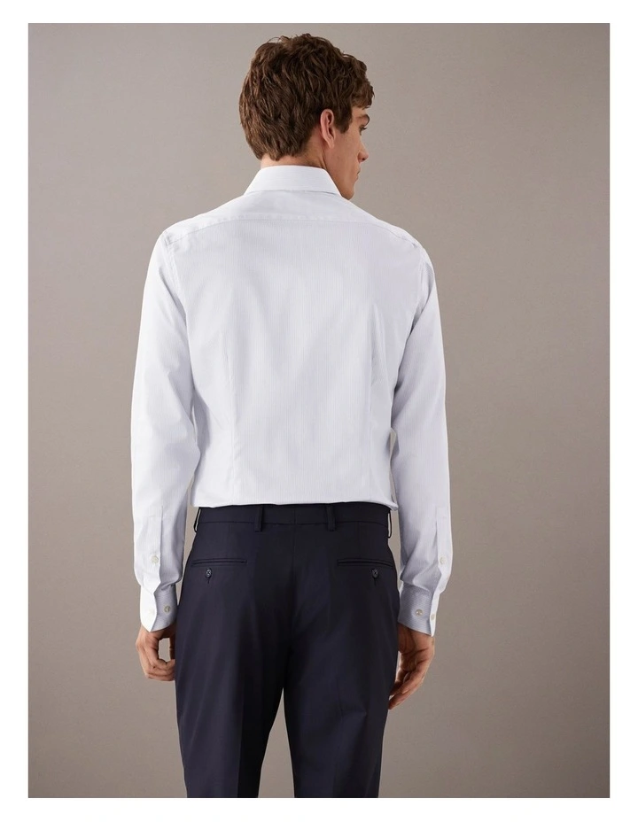 Poplin Dress Shirt in Blue image 4