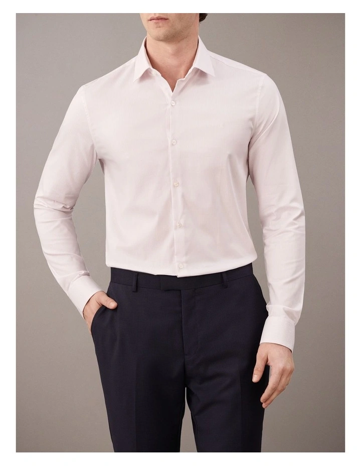 Poplin Dress Shirt in Pink image 1
