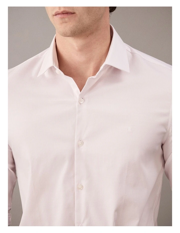 Poplin Dress Shirt in Pink image 3