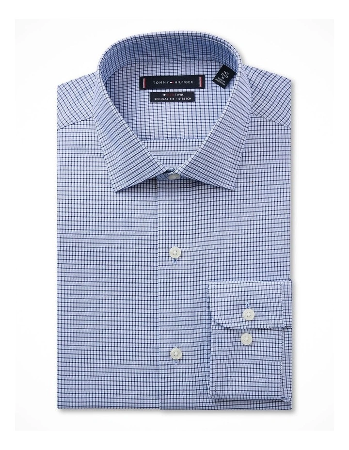 TH Flex Twill Check Shirt in Blue image 2