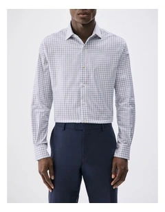 TH Flex Pinpoint Plaid Shirt in Blue