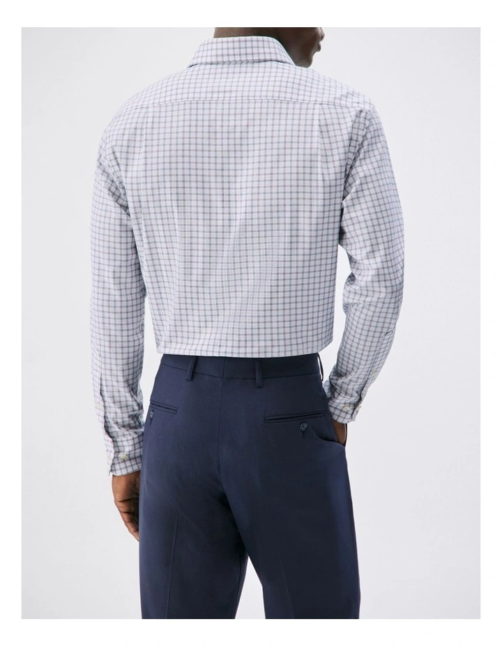 TH Flex Pinpoint Plaid Shirt in Blue image 3