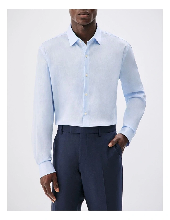 Performance Stretch Solid Shirt in White image 1