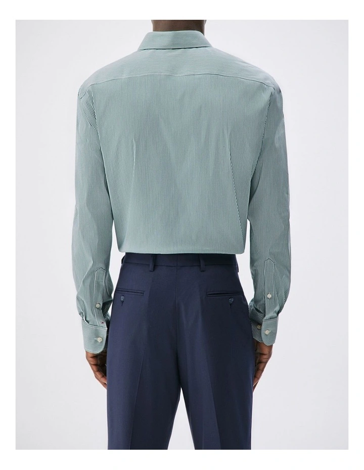 Performance Stretch Stripe Shirt in Green image 3