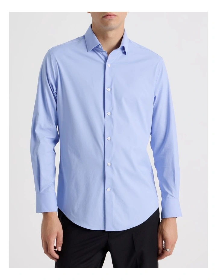 Performance Stretch Dobby Shirt in Blue image 1