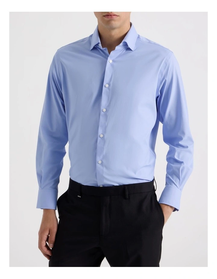 Performance Stretch Dobby Shirt in Blue image 4