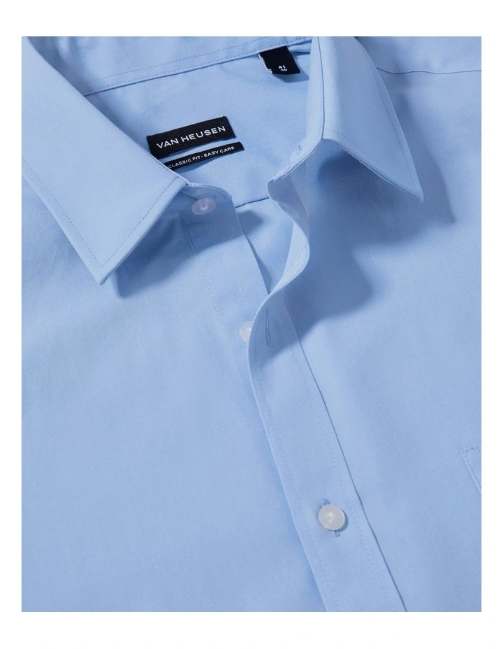 Plain Classic Long Sleeve Business Shirt Sky Blue image 4