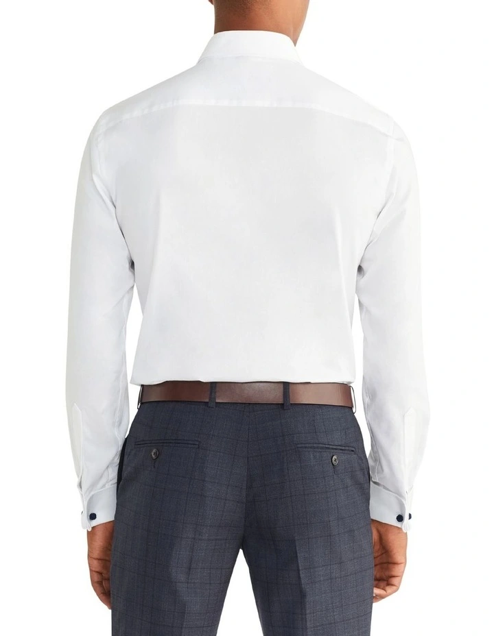 Slim Fly Dinner Shirt in White image 2