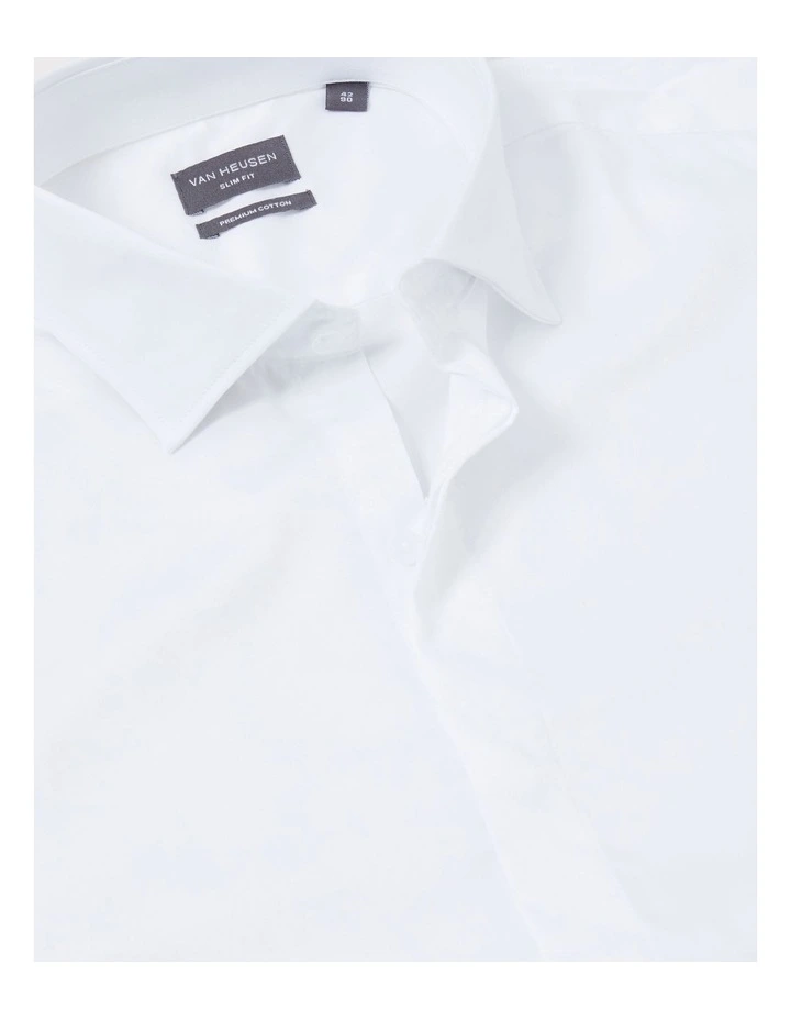 Slim Fly Dinner Shirt in White image 4